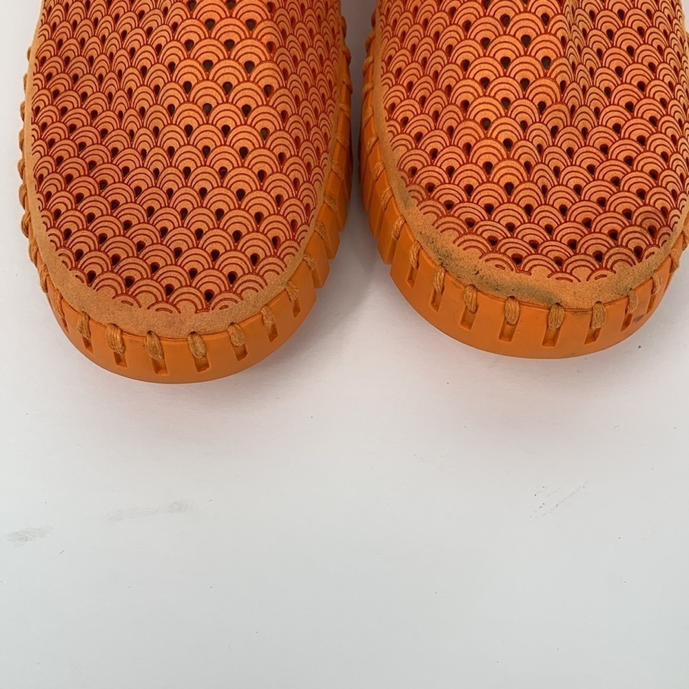 Ilse Jacobsen Tulip slip-on women flat sneaker shoe perforated orange 43 12 - Picture 3 of 7